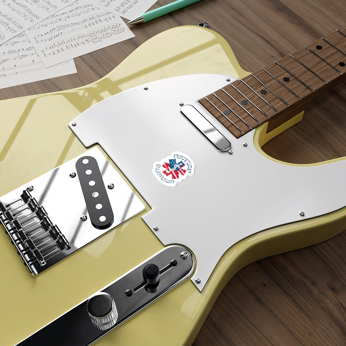 Patriotic Emergency Department Die-Cut Stickers