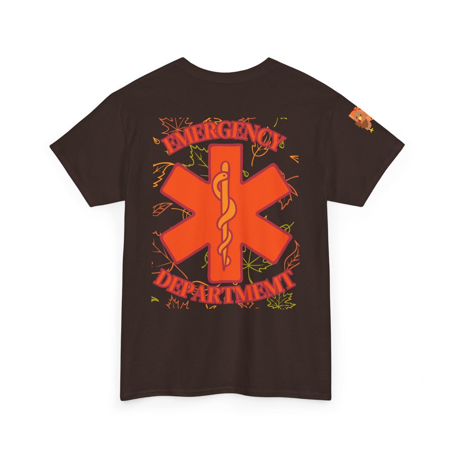Thankful, Thanksgiving Emergency Department Unisex Heavy Cotton Tee
