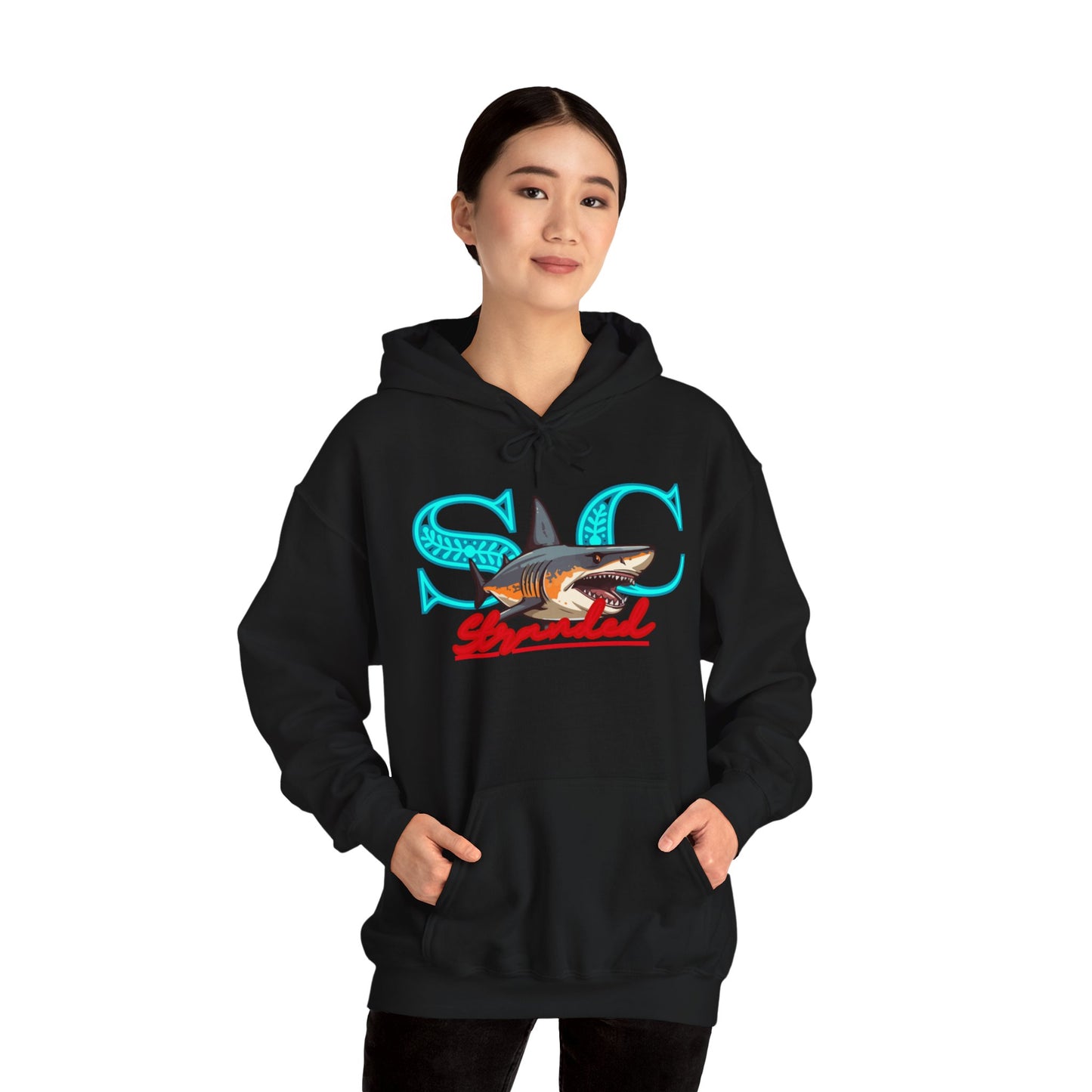 Hooded sweat shirt (stone cradle) stranded line
