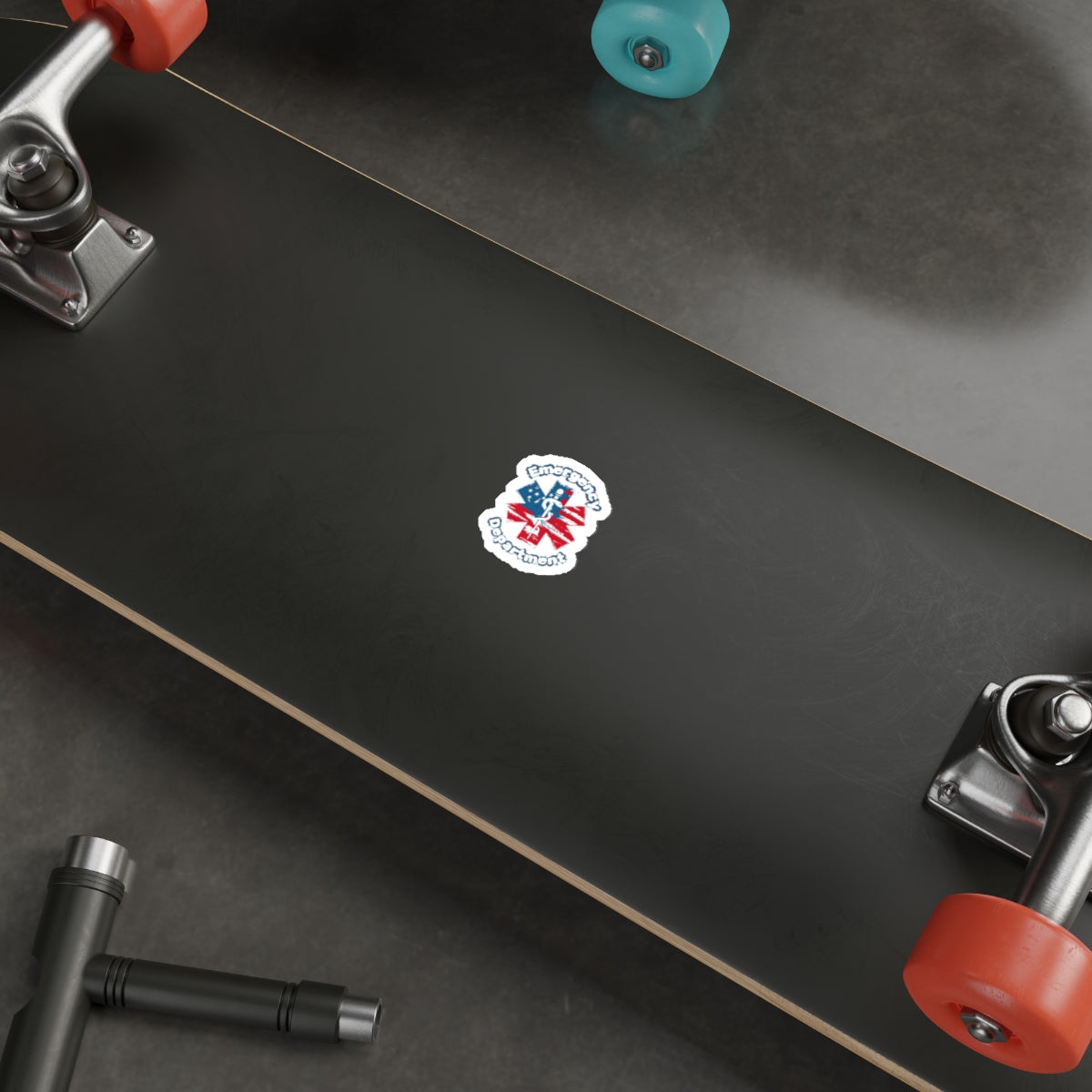 Patriotic Emergency Department Die-Cut Stickers