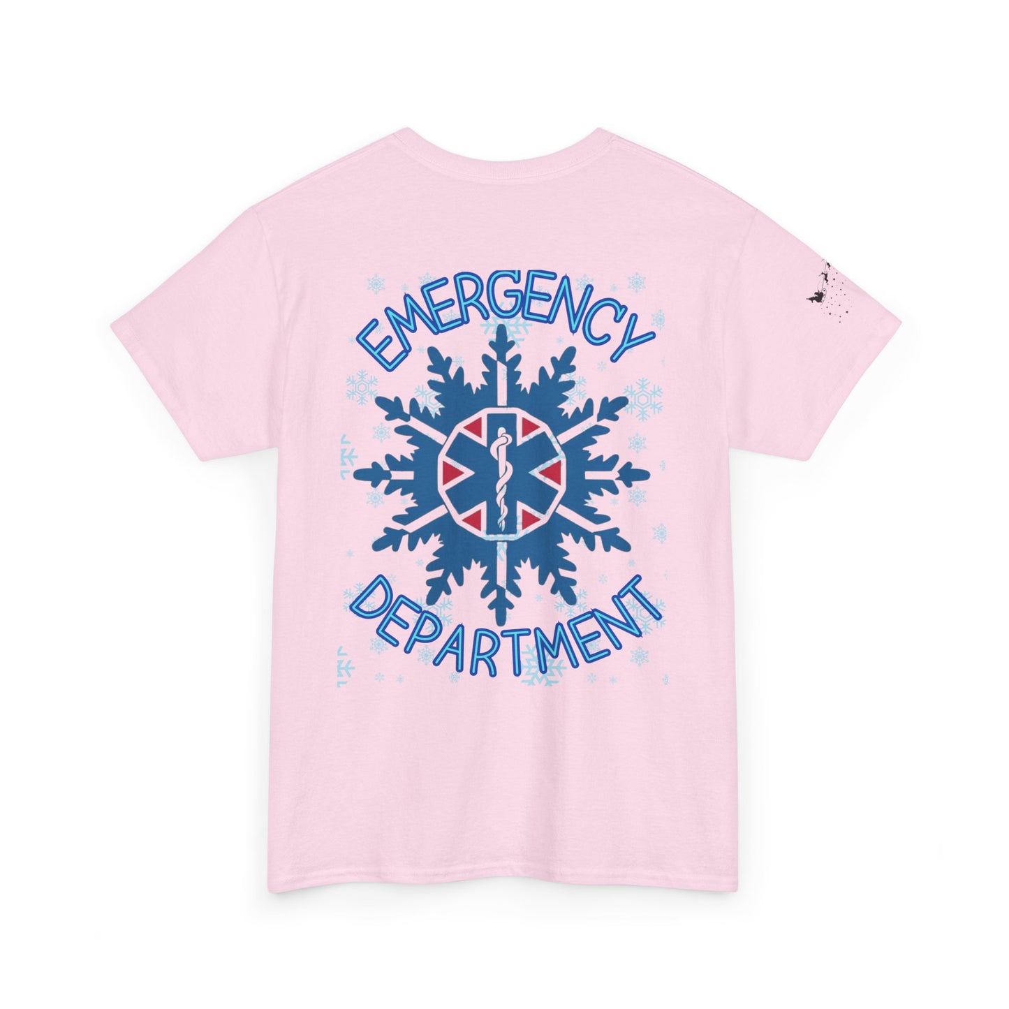 Emergency Room Christmas Unisex Tee - Santa Snowflakes Holiday Cheer Shirt, ER Nurse Doctor Gift, Xmas Medical Staff Apparel, Holiday Season