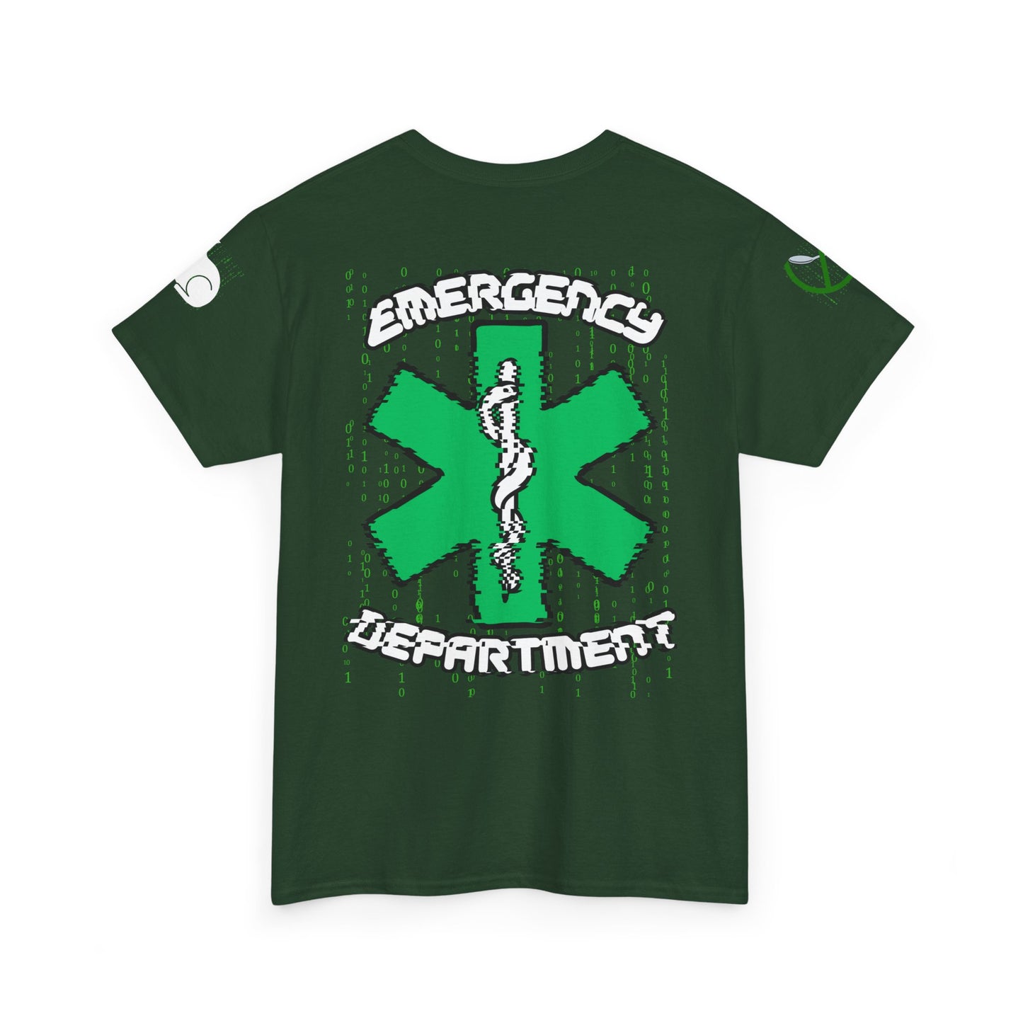 Matrix Emergency Department T Shirt, ER Worker Tee, White Rabbit Code Apparel, No Spoon Graphic Top, Unisex Cotton Shirt