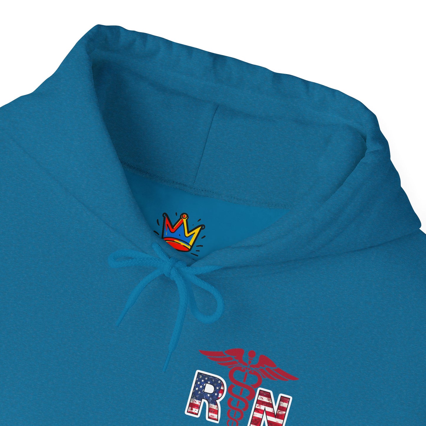 Patriotic RN Hoodie Independence Day gift for nurse Unisex Heavy Blend™ Hooded Sweatshirt