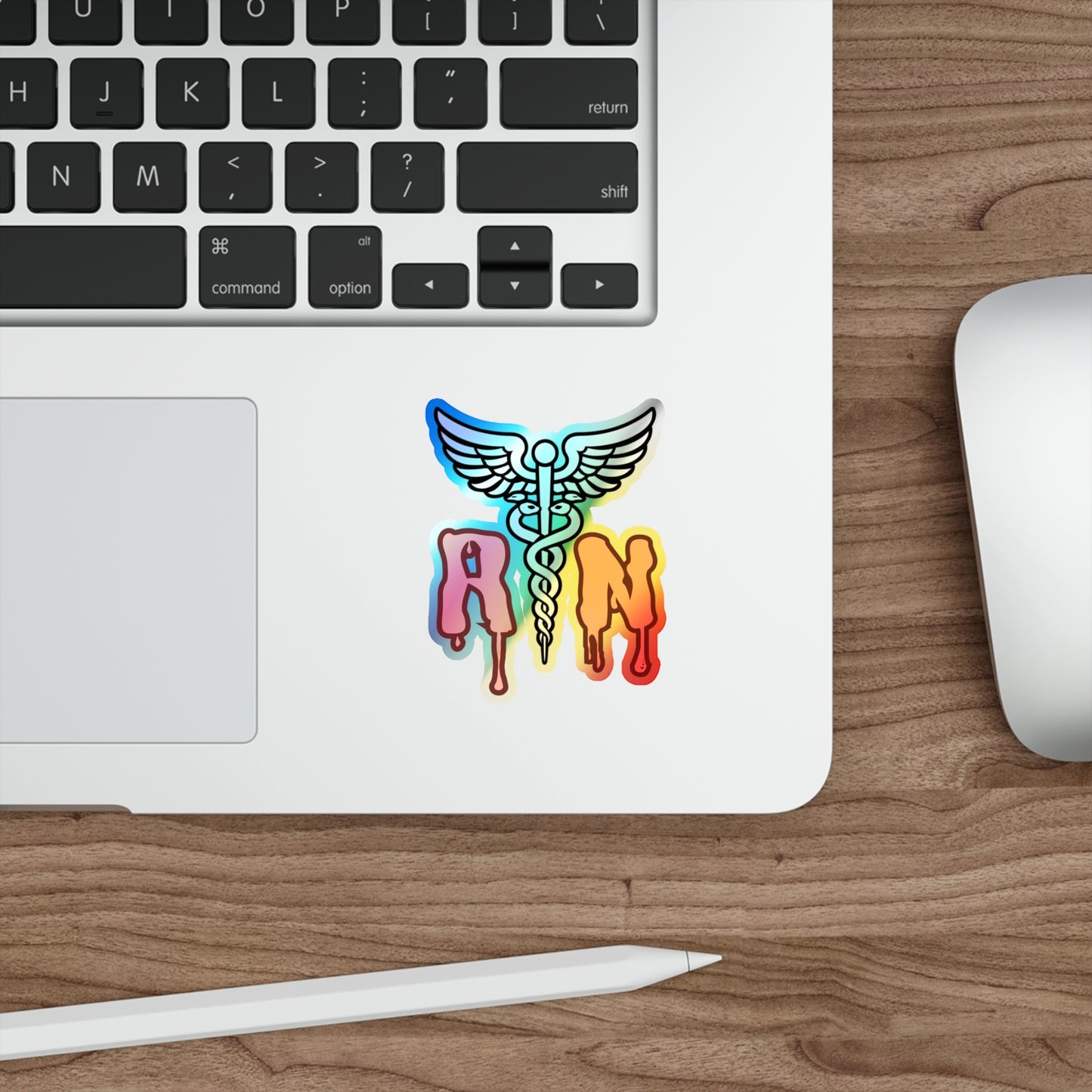 Spooky dripping RN Holographic Die-cut Stickers