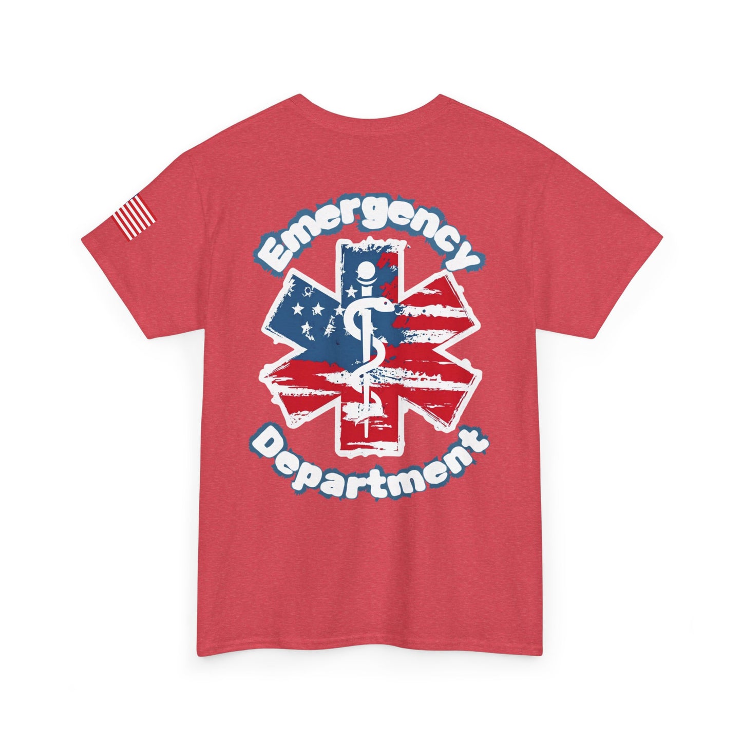 Patriotic Emergency Department T shirt gift for healthcare worker American flag star of life ED t-shirt