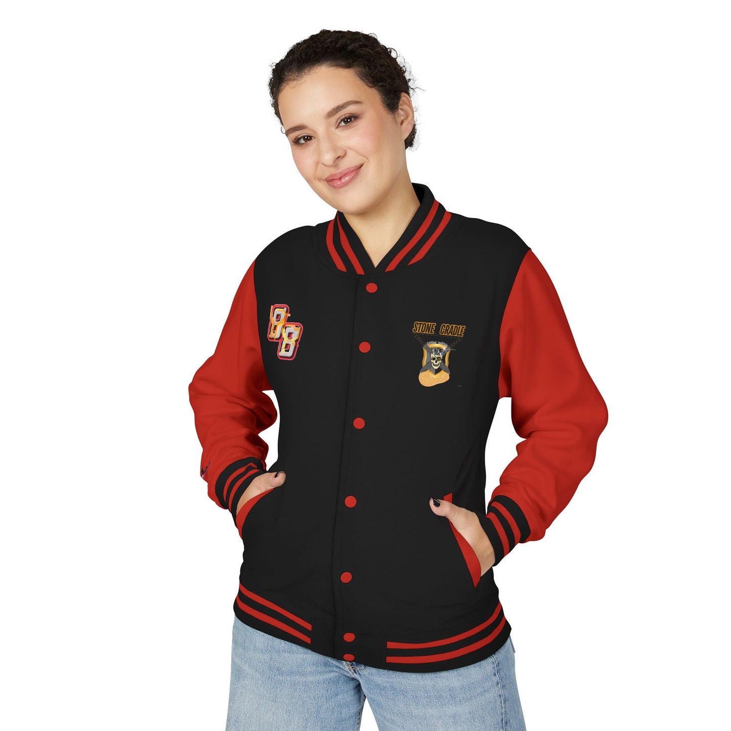 Unisex Heavyweight Letterman Jacket (Stone Cradle)