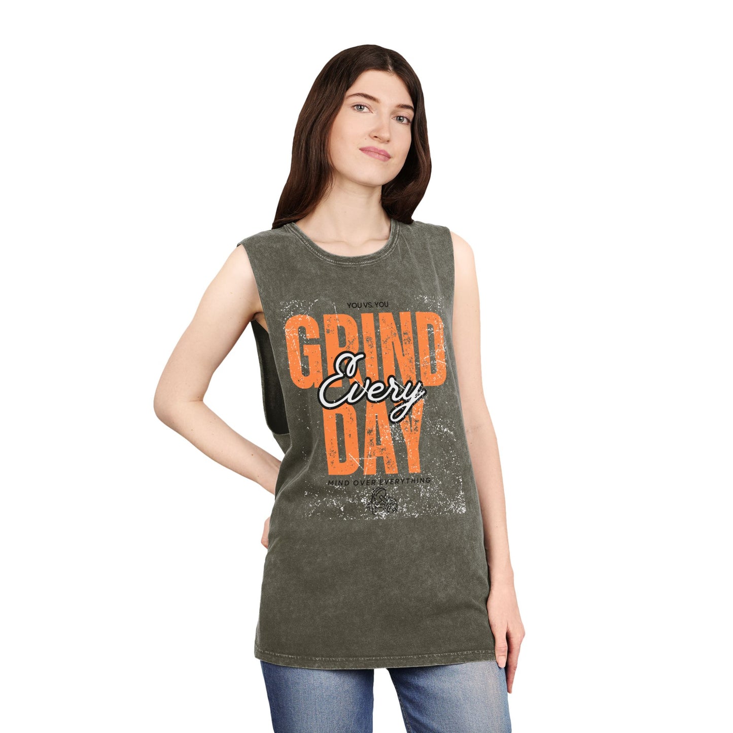 Grind everyday workout Unisex Stonewash Tank Top