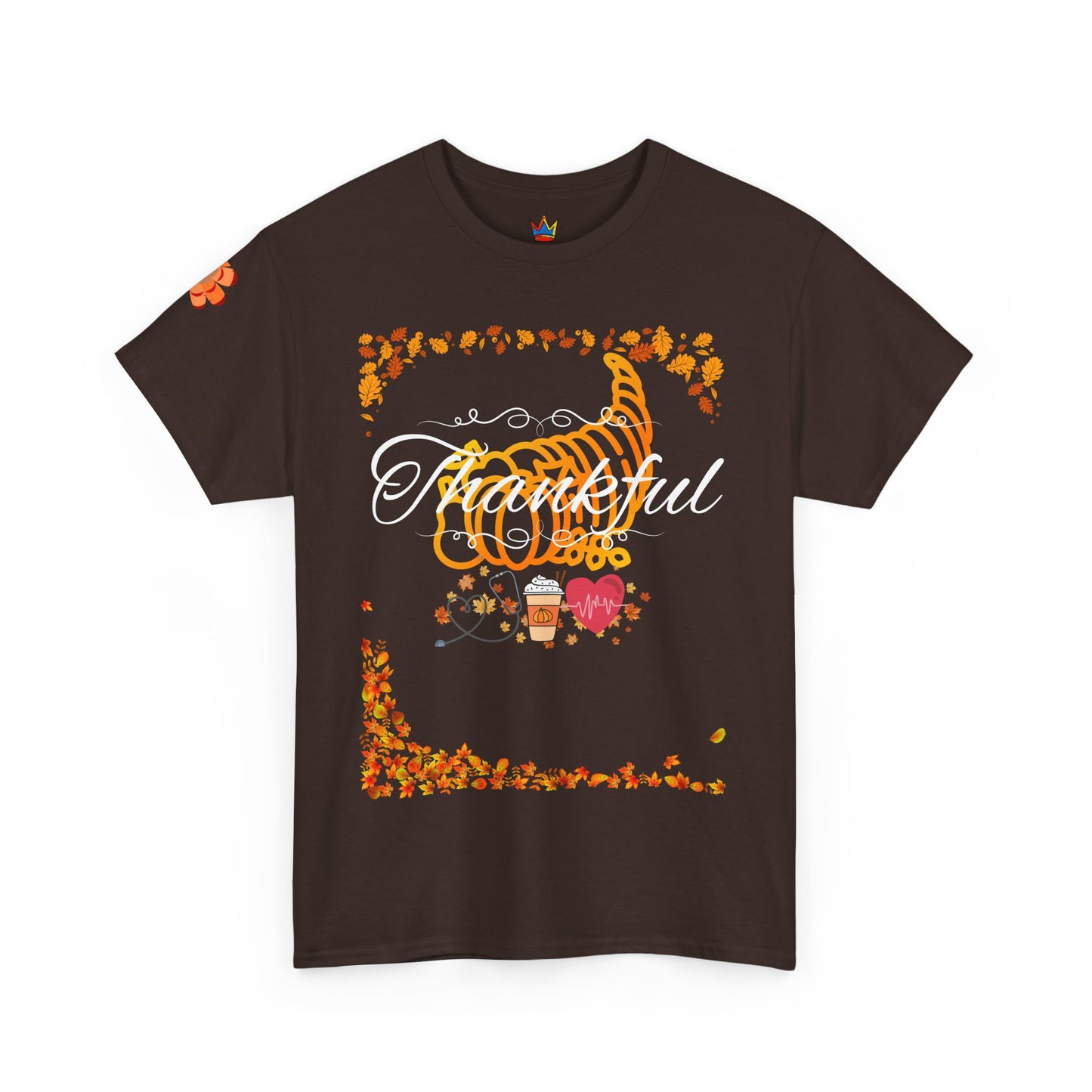 Thankful, Thanksgiving Emergency Department Unisex Heavy Cotton Tee