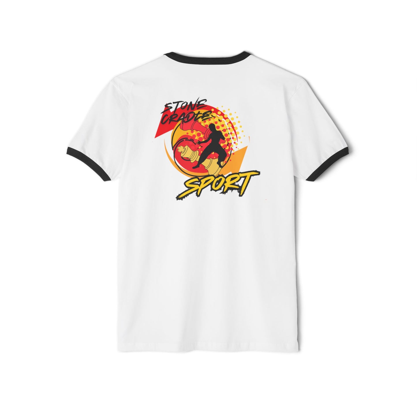 Unisex Cotton Ringer T-Shirt. stone cradle boxing