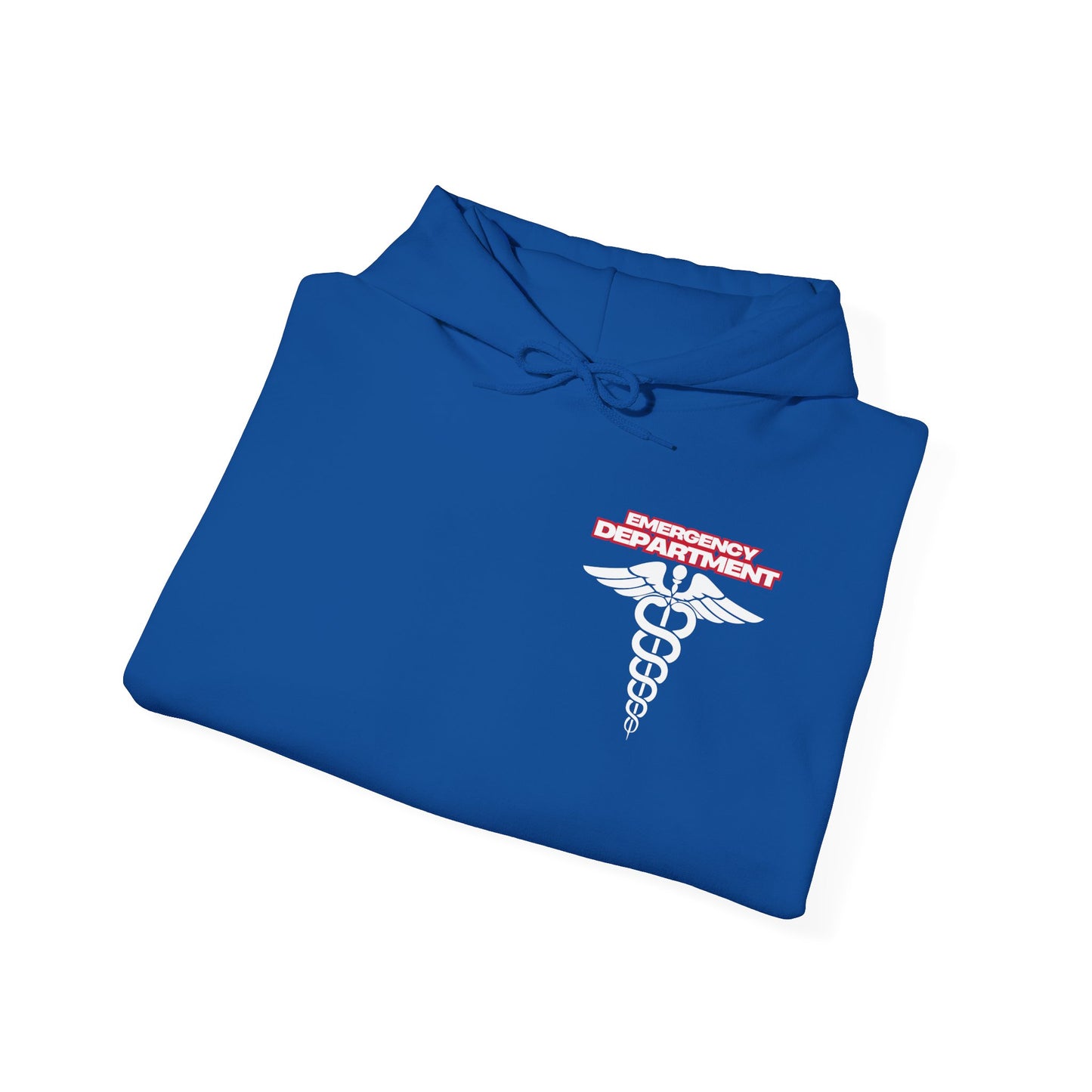 Patriotic ER Hoodie EMS American Flag Sweatshirt Unisex First Responder Apparel Medical Caduceus Hoodie for ER and Healthcare Workers vs