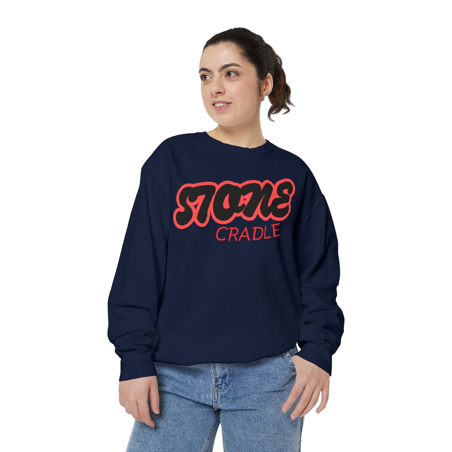 Unisex Garment-Dyed stone cradle sweat shirt