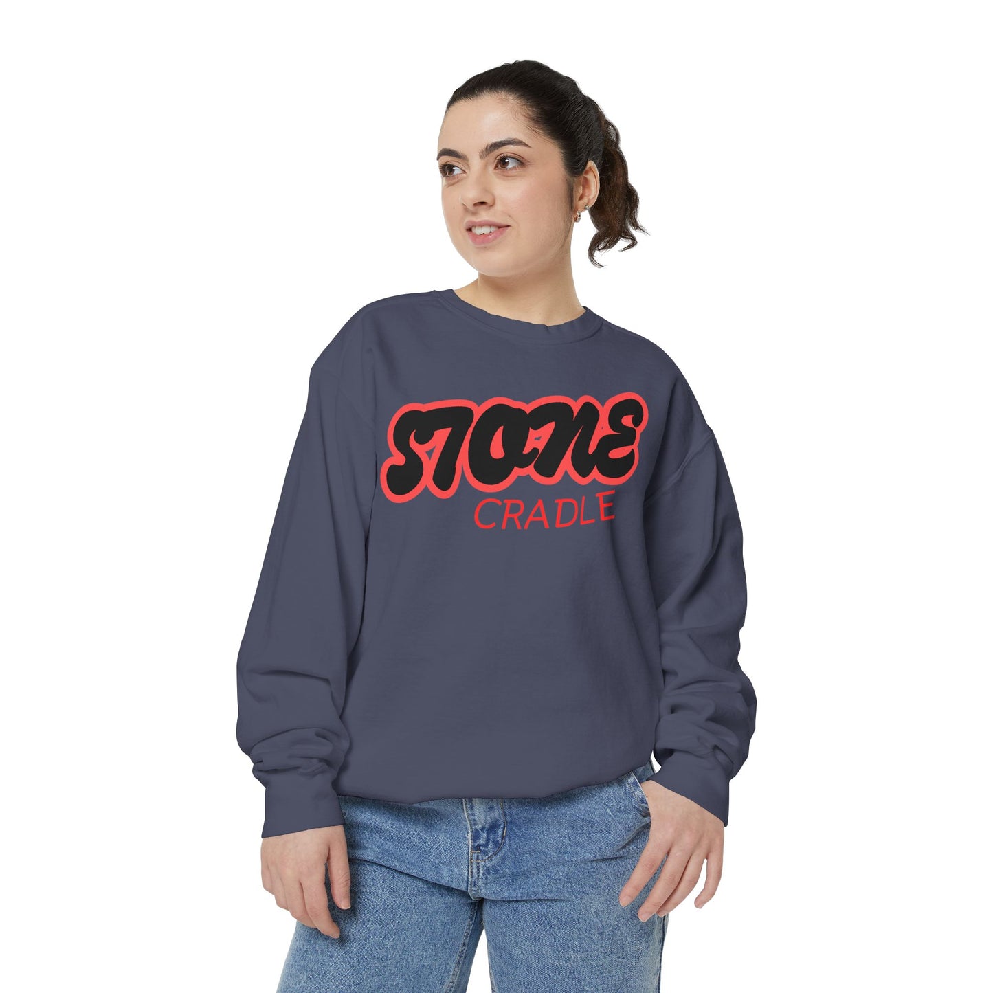 Unisex Garment-Dyed stone cradle sweat shirt