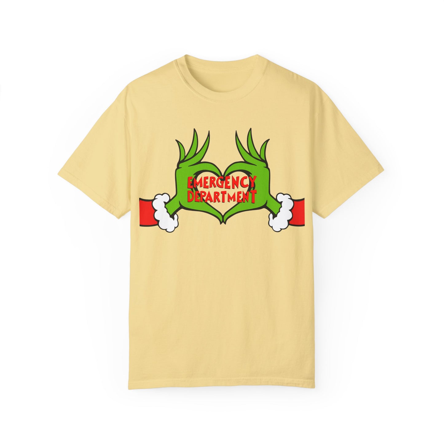Grinch Emergency Department T-shirt, Christmas EMS Tee, Funny Nurse Doctor Shirt, Holiday Medical Gift, Hospital Staff Apparel