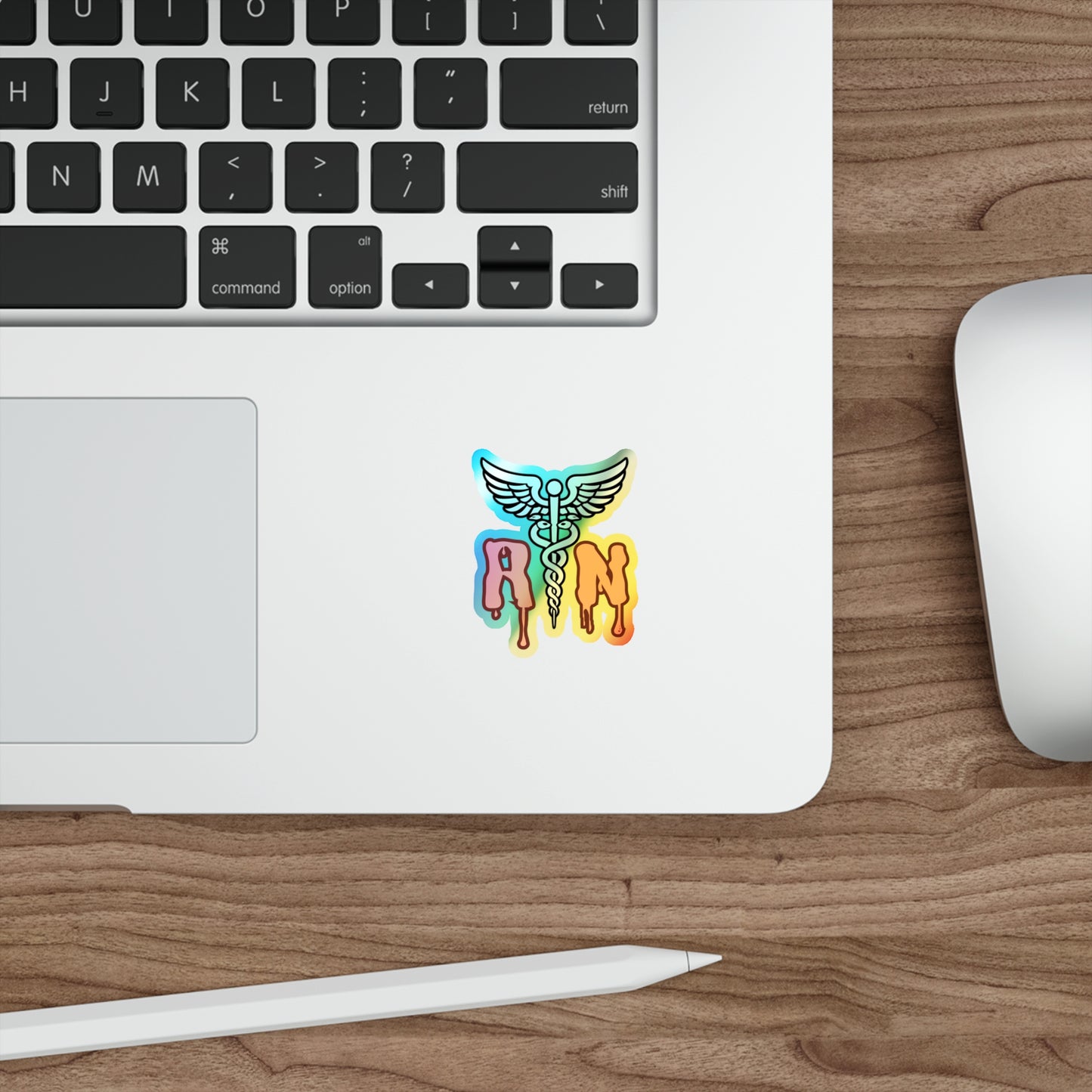 Spooky dripping RN Holographic Die-cut Stickers