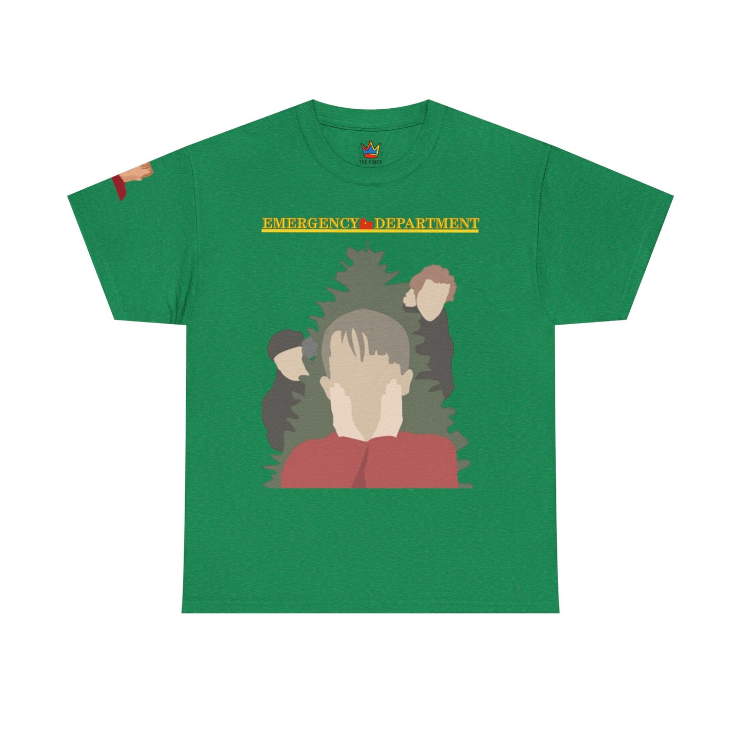 Home Alone in the ED Christmas themed Unisex Heavy Cotton Tee
