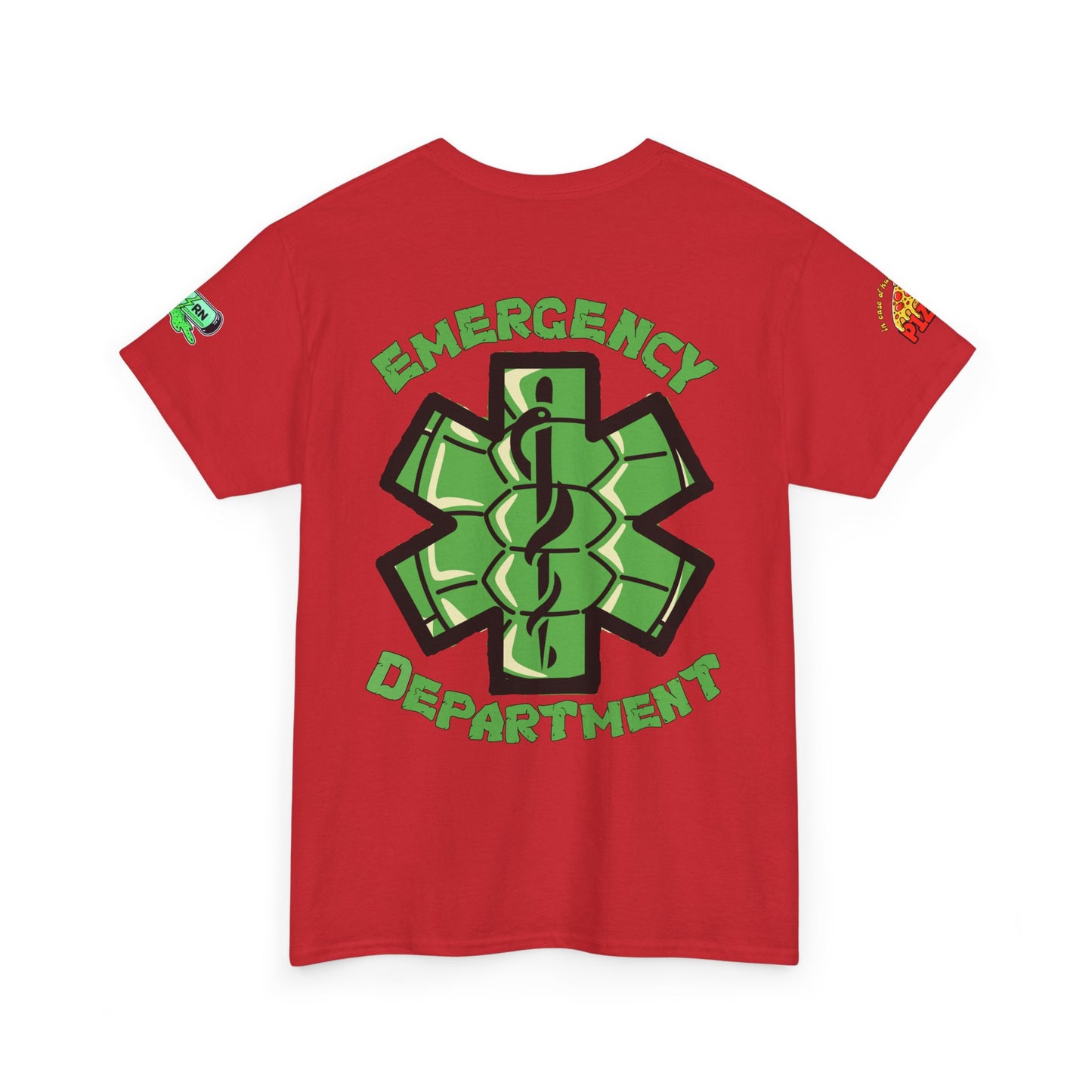 Pizza time, ER RN tee shirt nostalgic turtle power