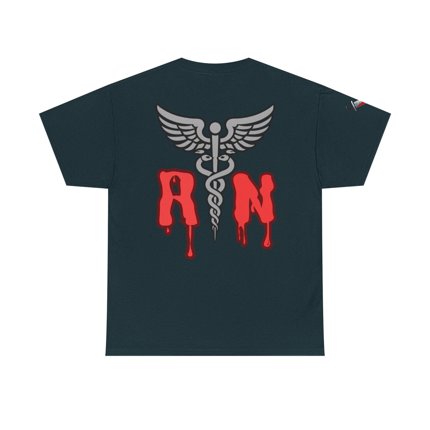 Nursing Halloween t shirt gift Friday the 13th RN T-shirt Jacob hockey mask with spooky RN emblem