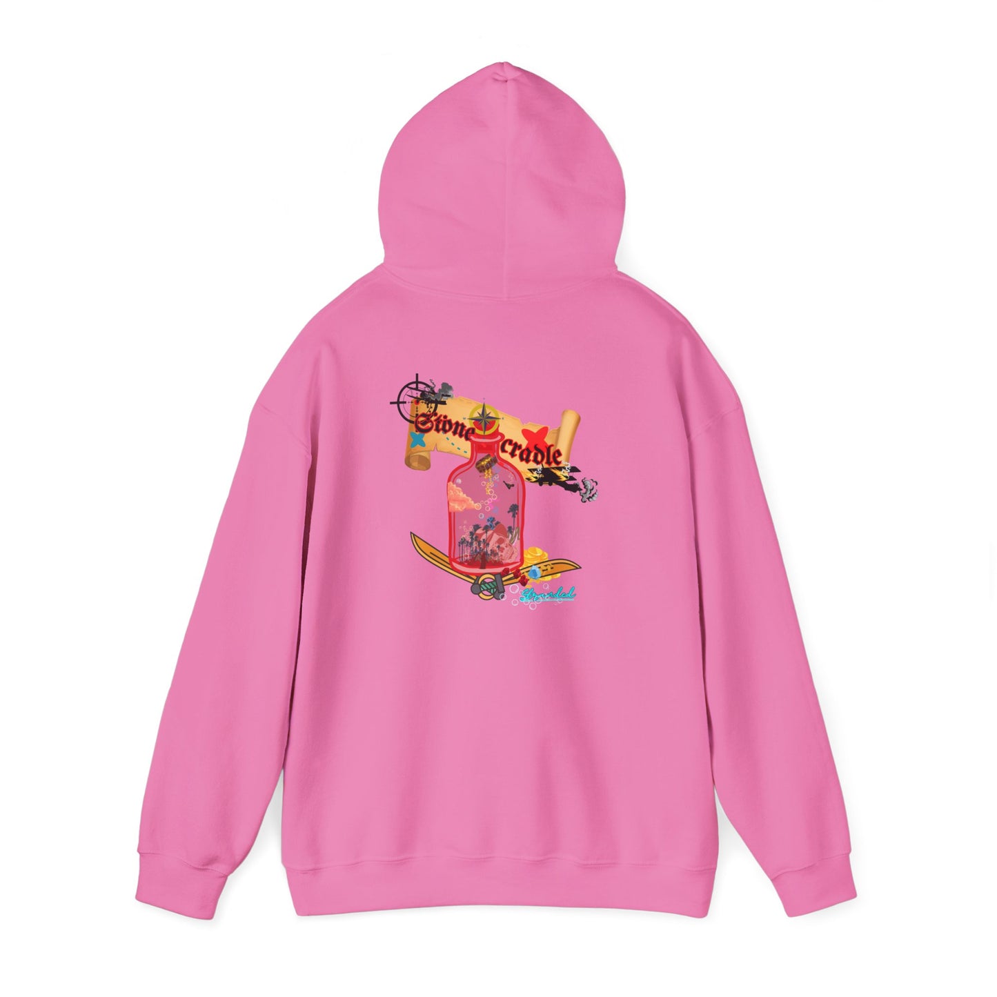 Hooded sweat shirt (stone cradle) stranded line