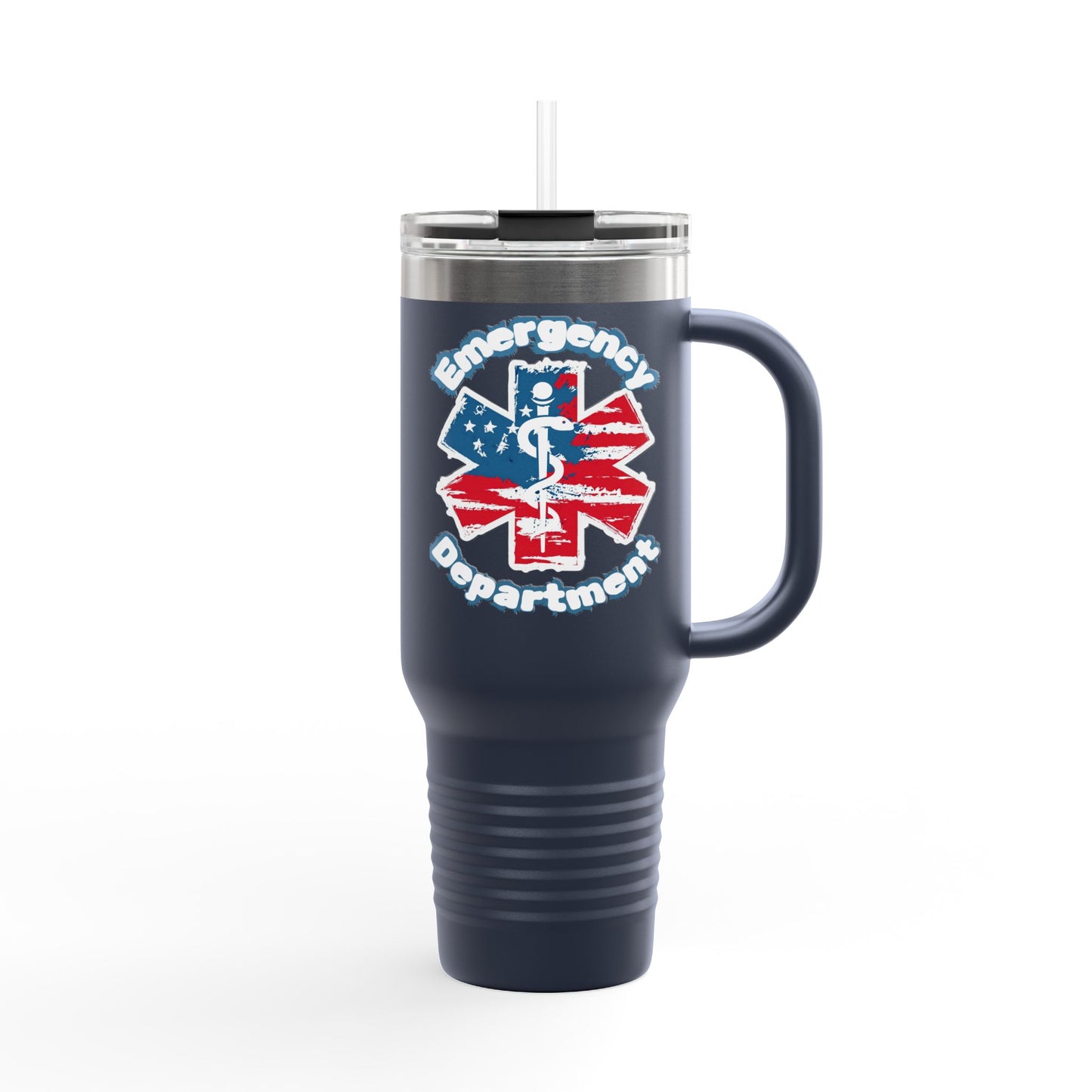 Patriotic Emergency Department Star of Life Insulated Travel Mug, 40oz gift