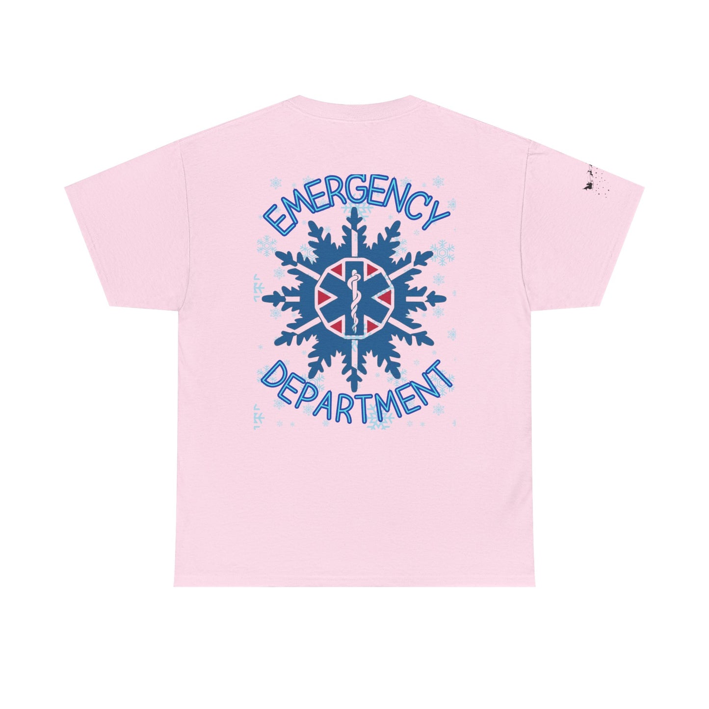 Emergency Room Christmas Unisex Tee - Santa Snowflakes Holiday Cheer Shirt, ER Nurse Doctor Gift, Xmas Medical Staff Apparel, Holiday Season