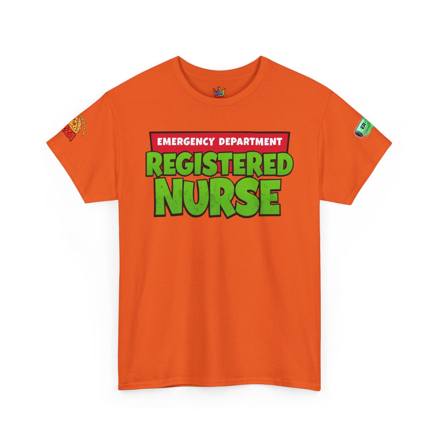 Pizza time, ER RN tee shirt nostalgic turtle power