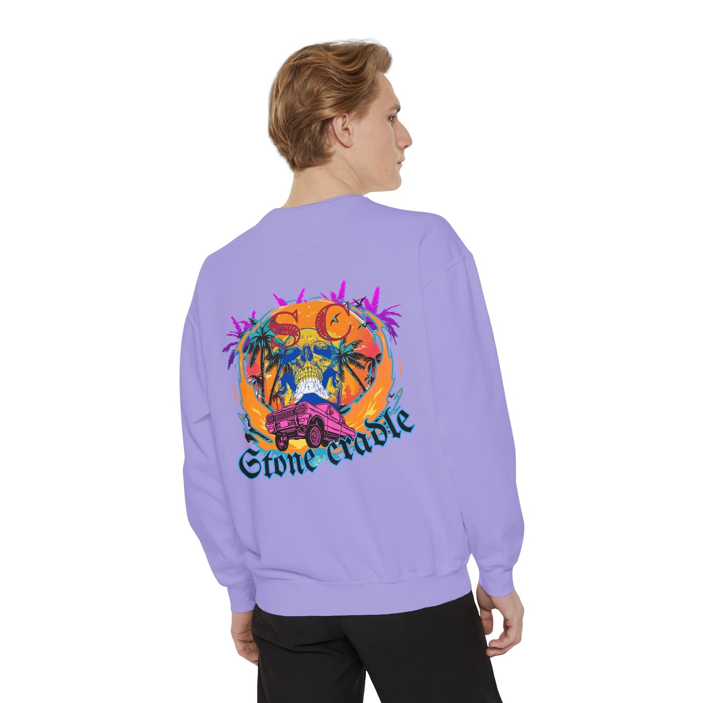 Unisex Garment-Dyed stone cradle sweat shirt