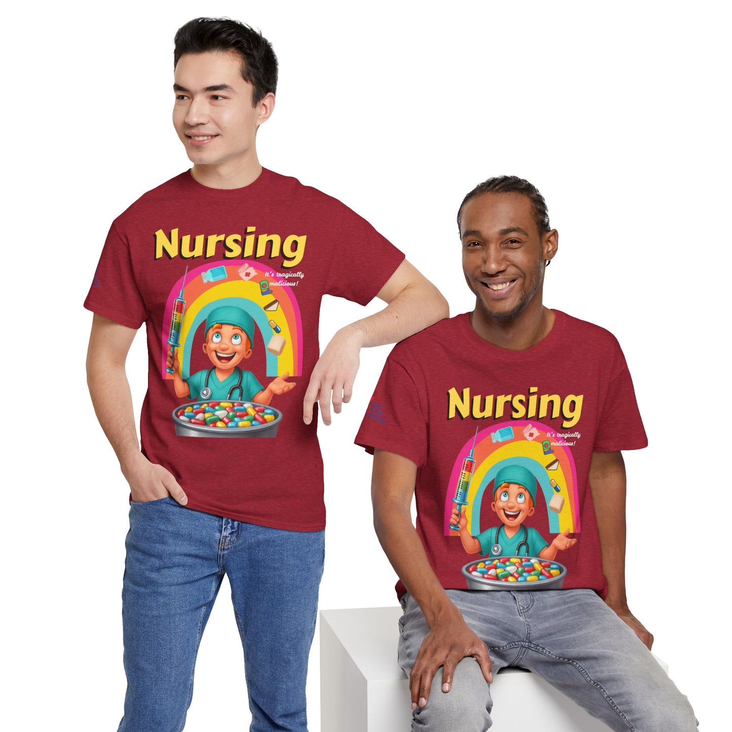 Nursing, it’s tragically malicious breakfast cereal tee Unisex Heavy Cotton Tee