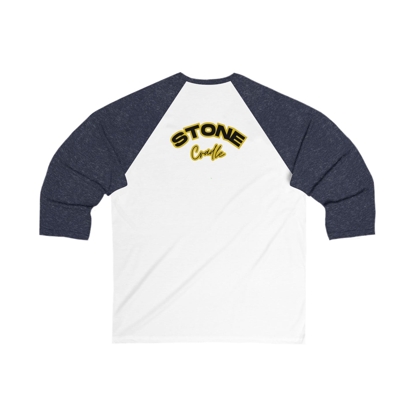 Unisex 3\4 Sleeve Baseball Tee. STONE Cradle