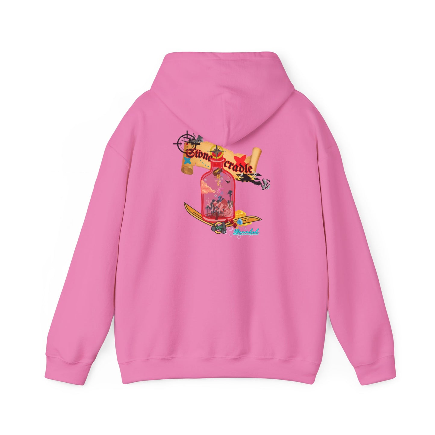 Hooded sweat shirt (stone cradle) stranded line