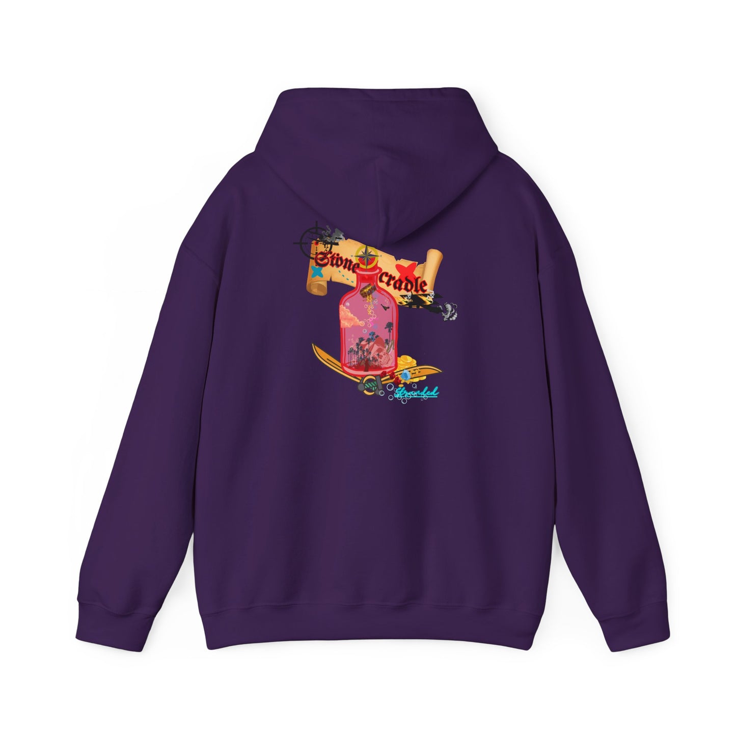 Hooded sweat shirt (stone cradle) stranded line