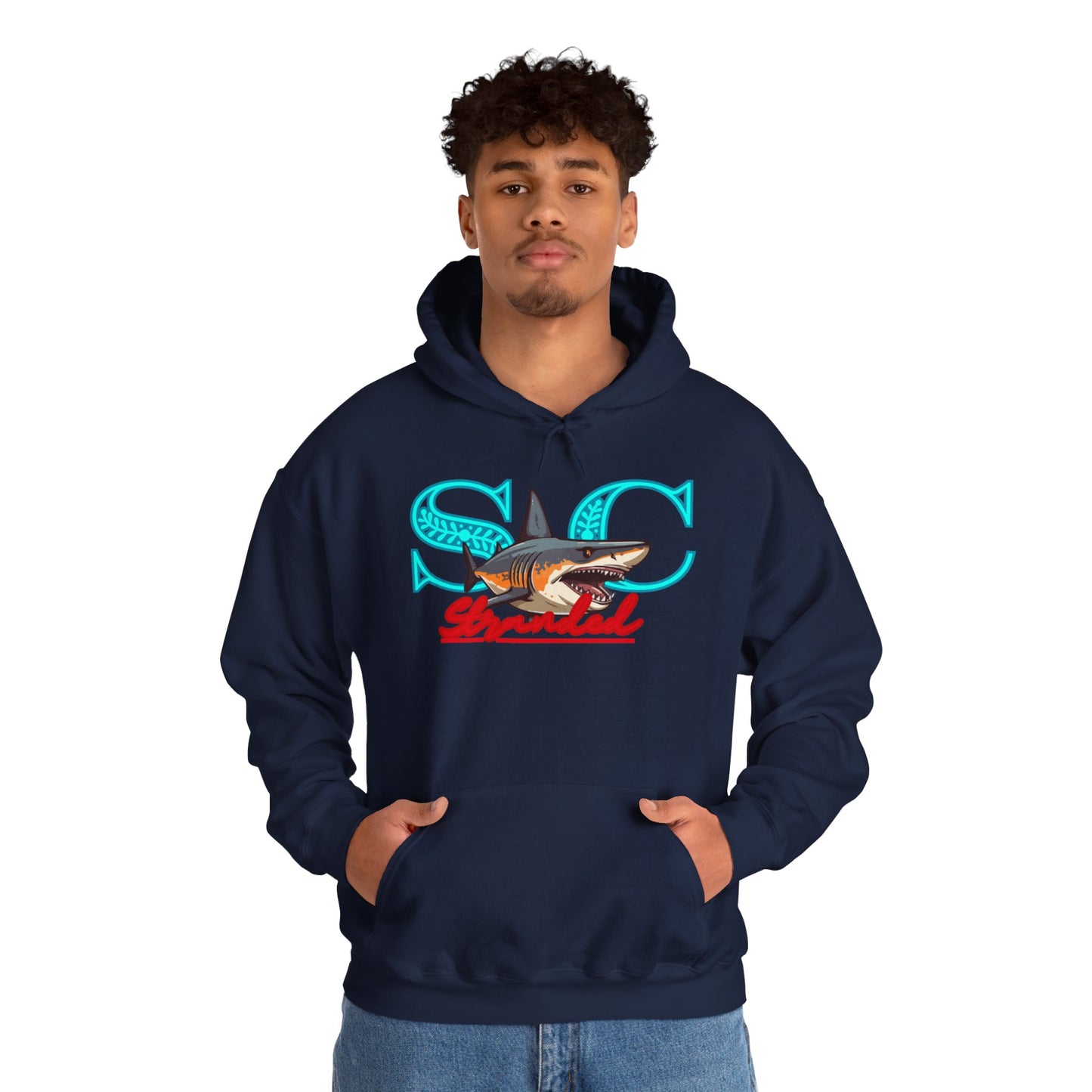 Hooded sweat shirt (stone cradle) stranded line