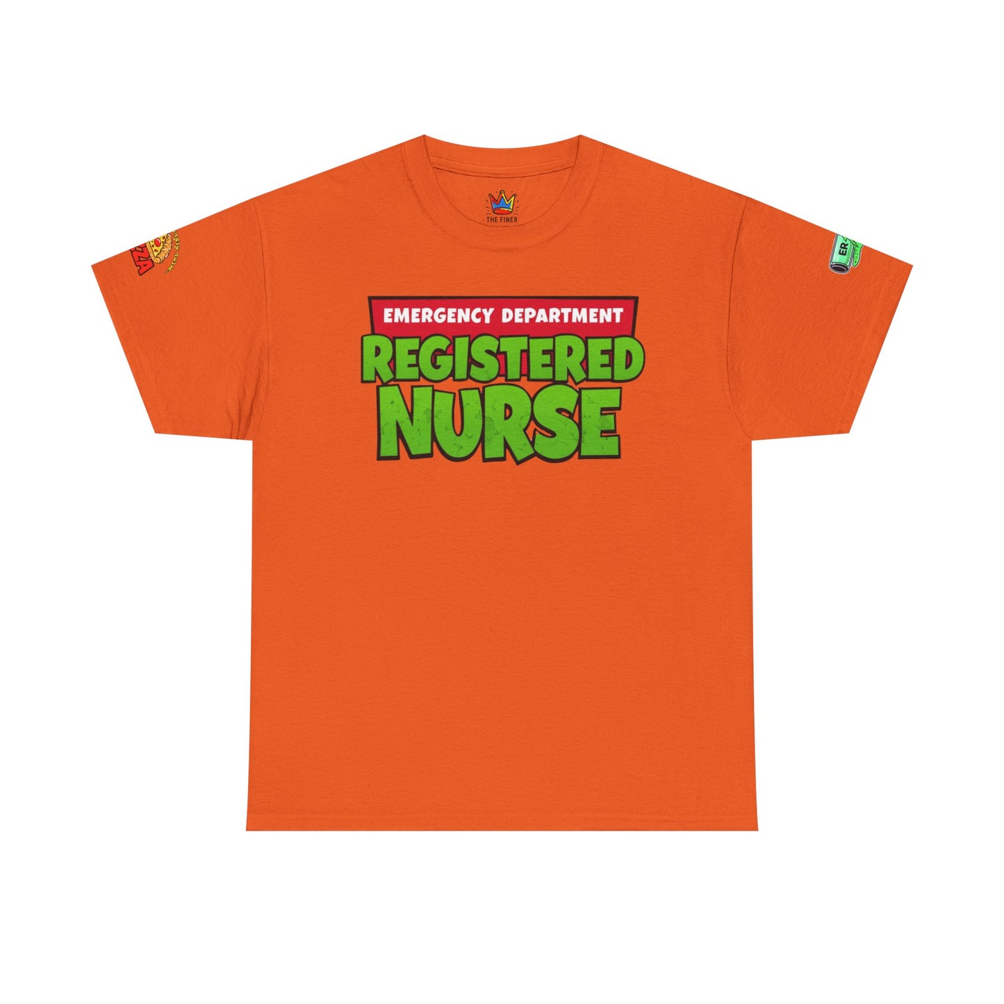 Pizza time, ER RN tee shirt nostalgic turtle power