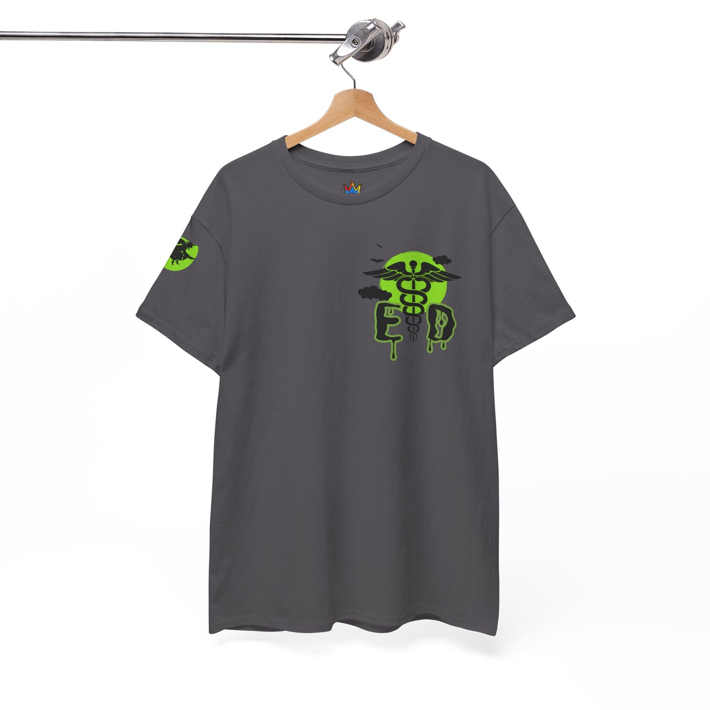 Witches Boiling Cauldron Halloween themed emergency department Unisex Heavy Cotton Tee