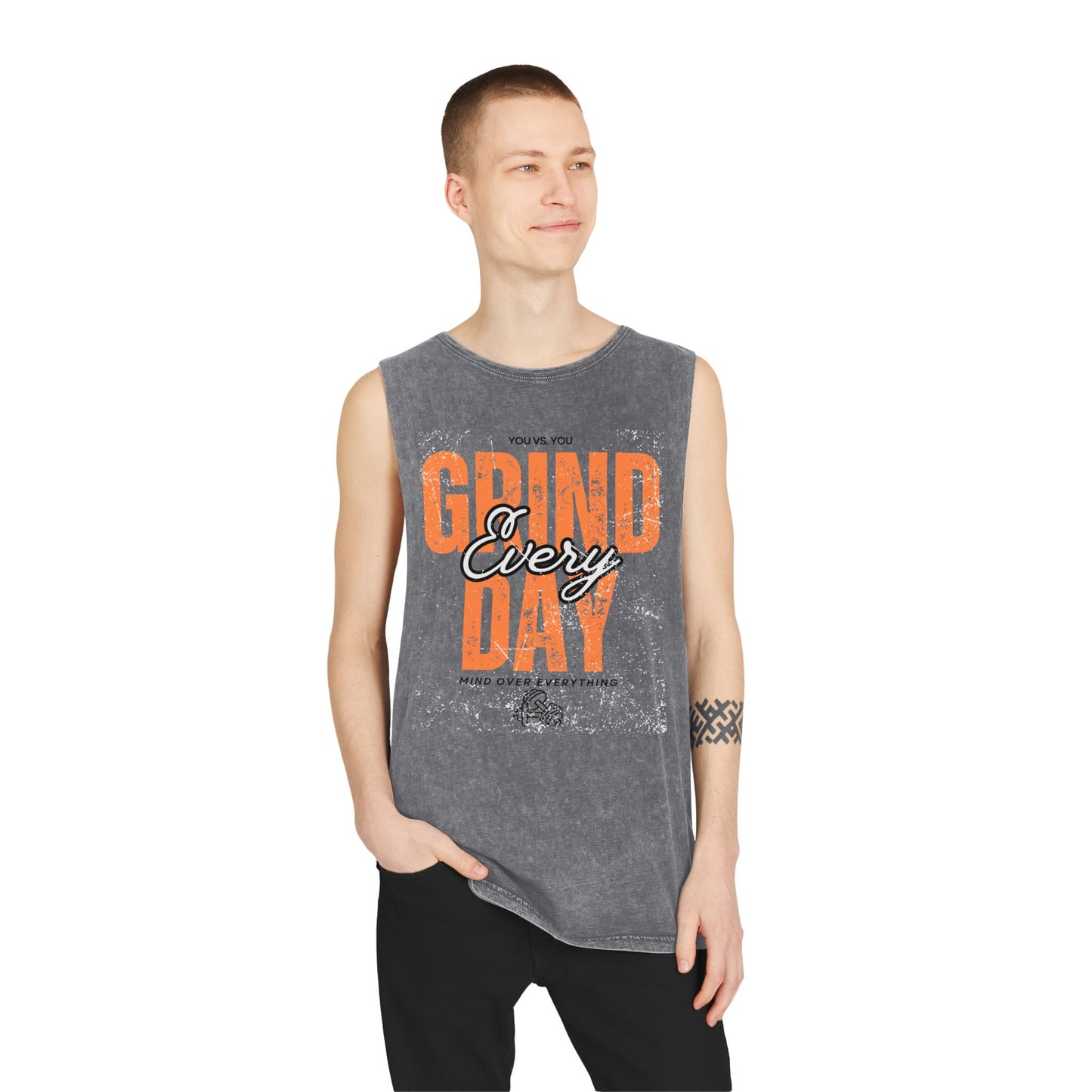 Grind everyday workout Unisex Stonewash Tank Top