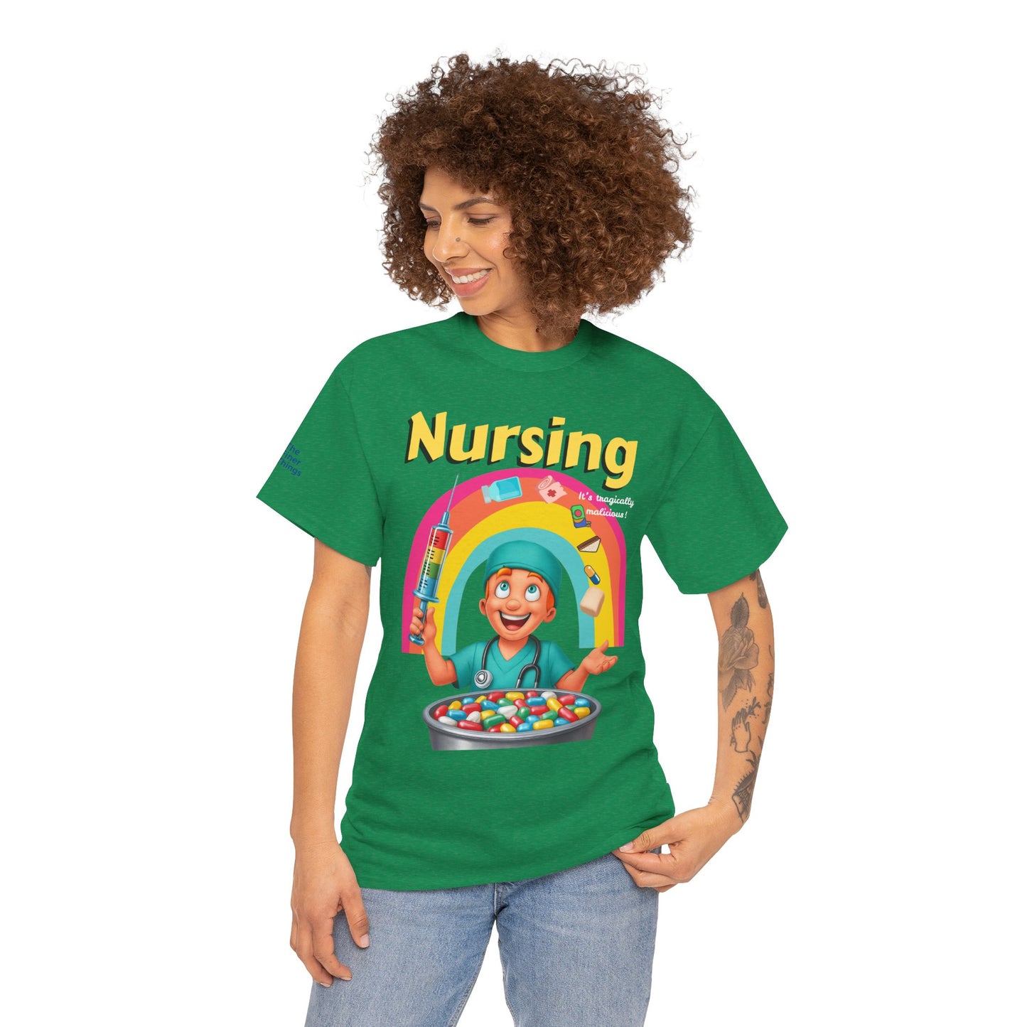 Nursing, it’s tragically malicious breakfast cereal tee Unisex Heavy Cotton Tee