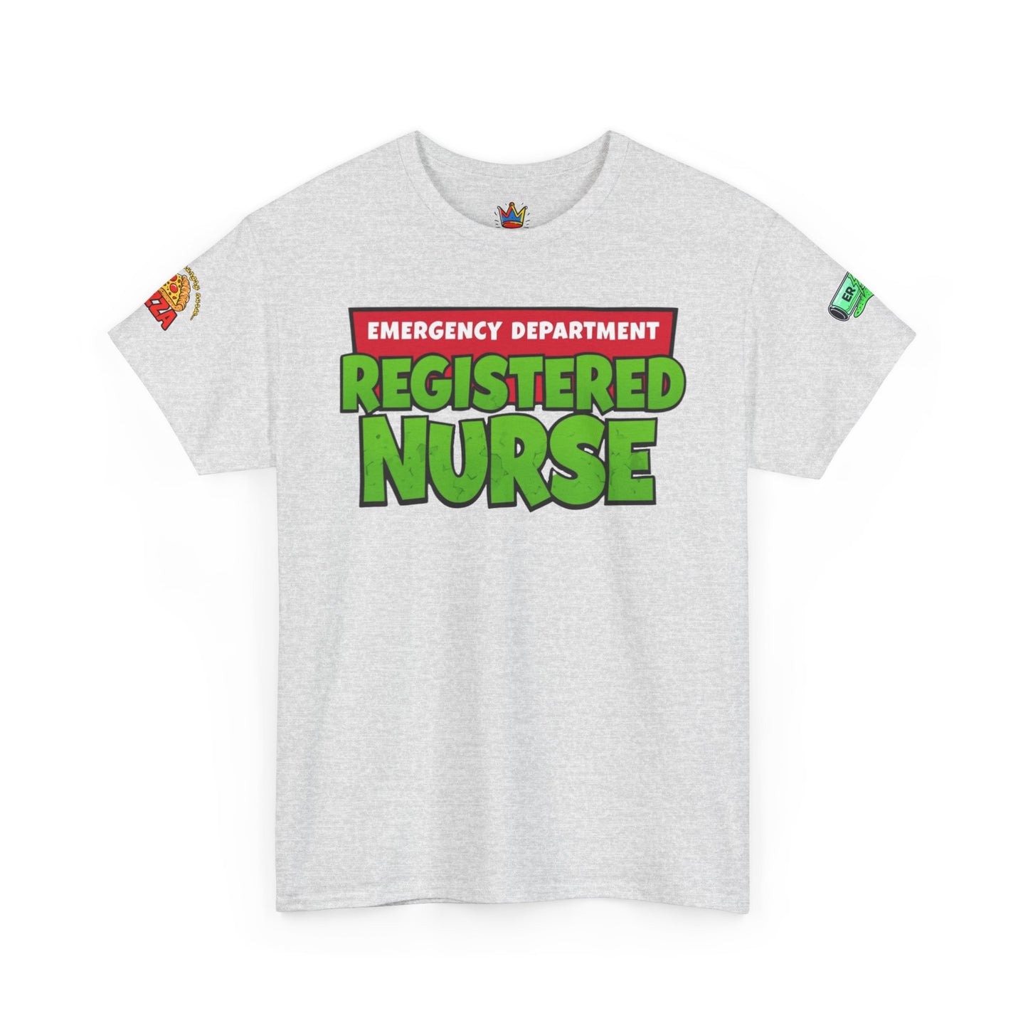 Pizza time, ER RN tee shirt nostalgic turtle power