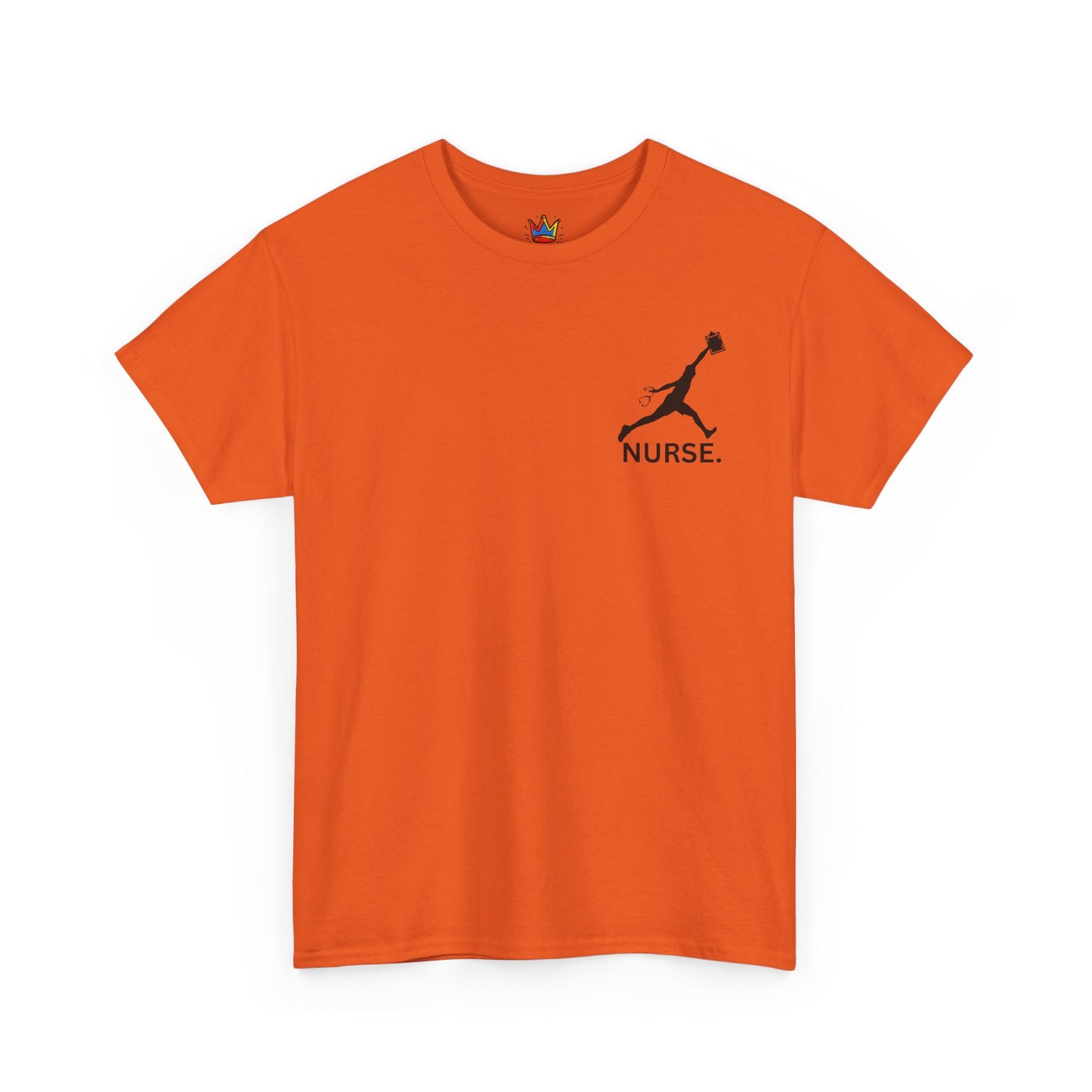 Jumpman Nurse T Shirt Bold Multicolor Athletic Nurse Shirt, Unisex Heavy Cotton Tee, Nursing Graduation Gift, RN Medical Staff Shirt