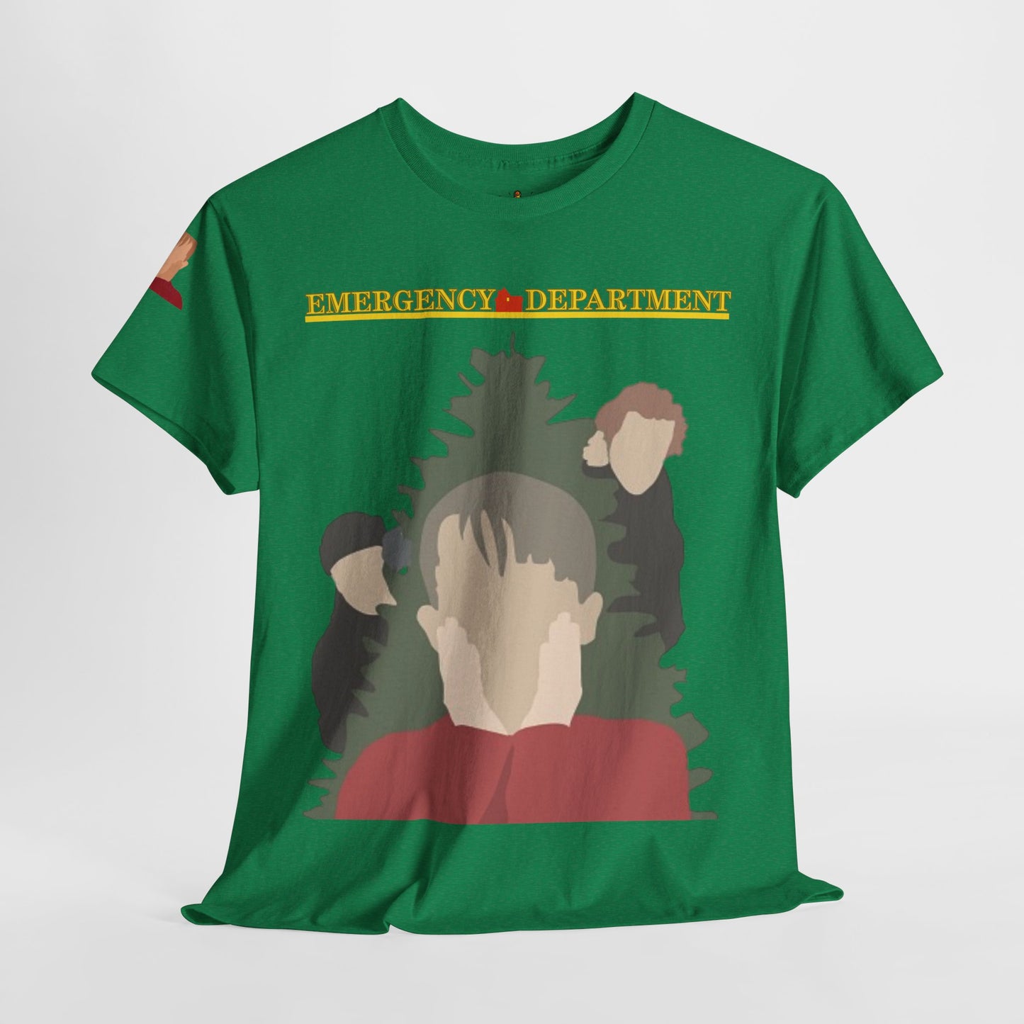 Home Alone in the ED Christmas themed Unisex Heavy Cotton Tee