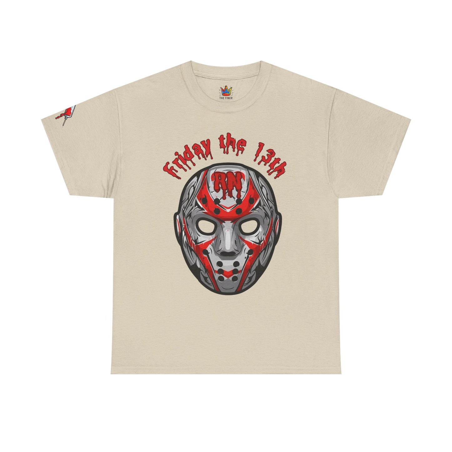 Nursing Halloween t shirt gift Friday the 13th RN T-shirt Jacob hockey mask with spooky RN emblem