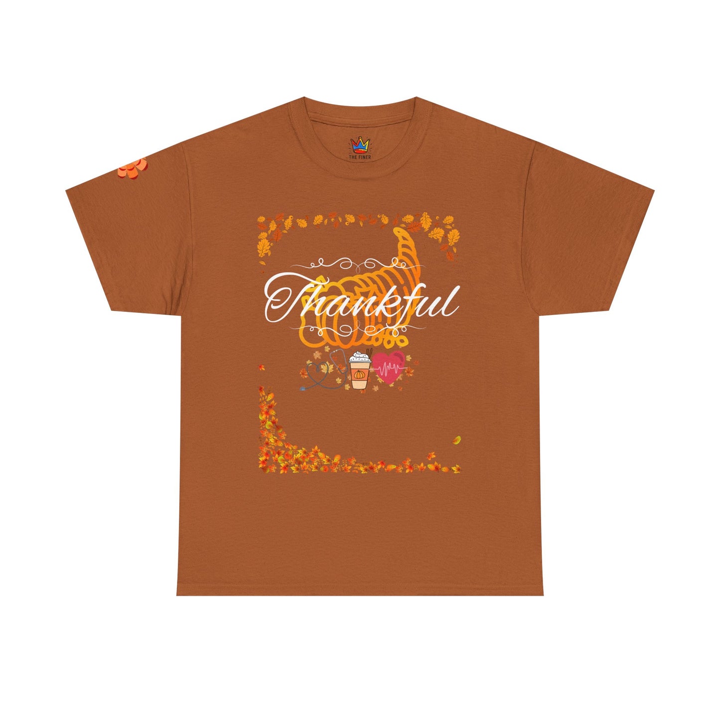 Thankful, Thanksgiving Emergency Department Unisex Heavy Cotton Tee