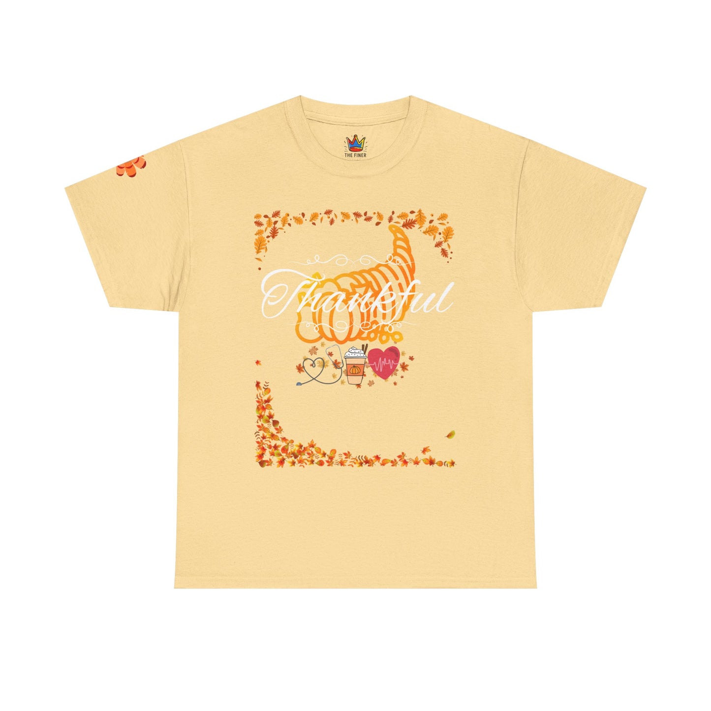 Thankful, Thanksgiving Emergency Department Unisex Heavy Cotton Tee