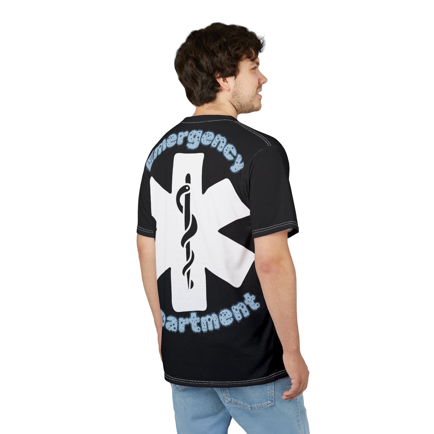 Formal attire in the Emergency Department Unisex Cut & Sew Tee (AOP)
