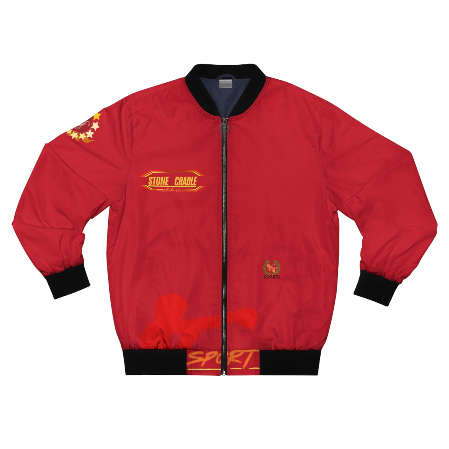 Men's Bomber Jacket (STONE CRADL) Boxing “sport”