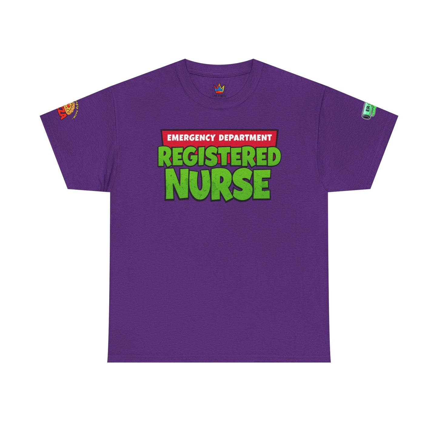 Pizza time, ER RN tee shirt nostalgic turtle power