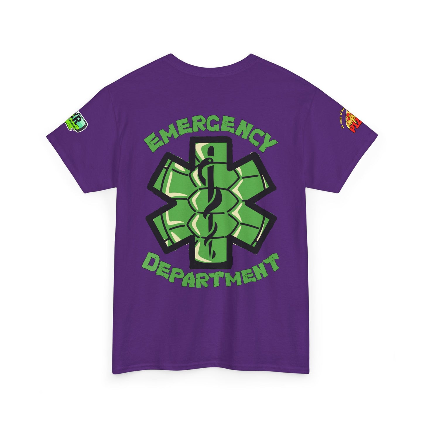 ER staff tee shirt nostalgic turtle power pizza time