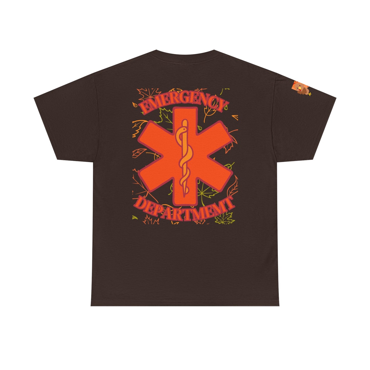 Thankful, Thanksgiving Emergency Department Unisex Heavy Cotton Tee