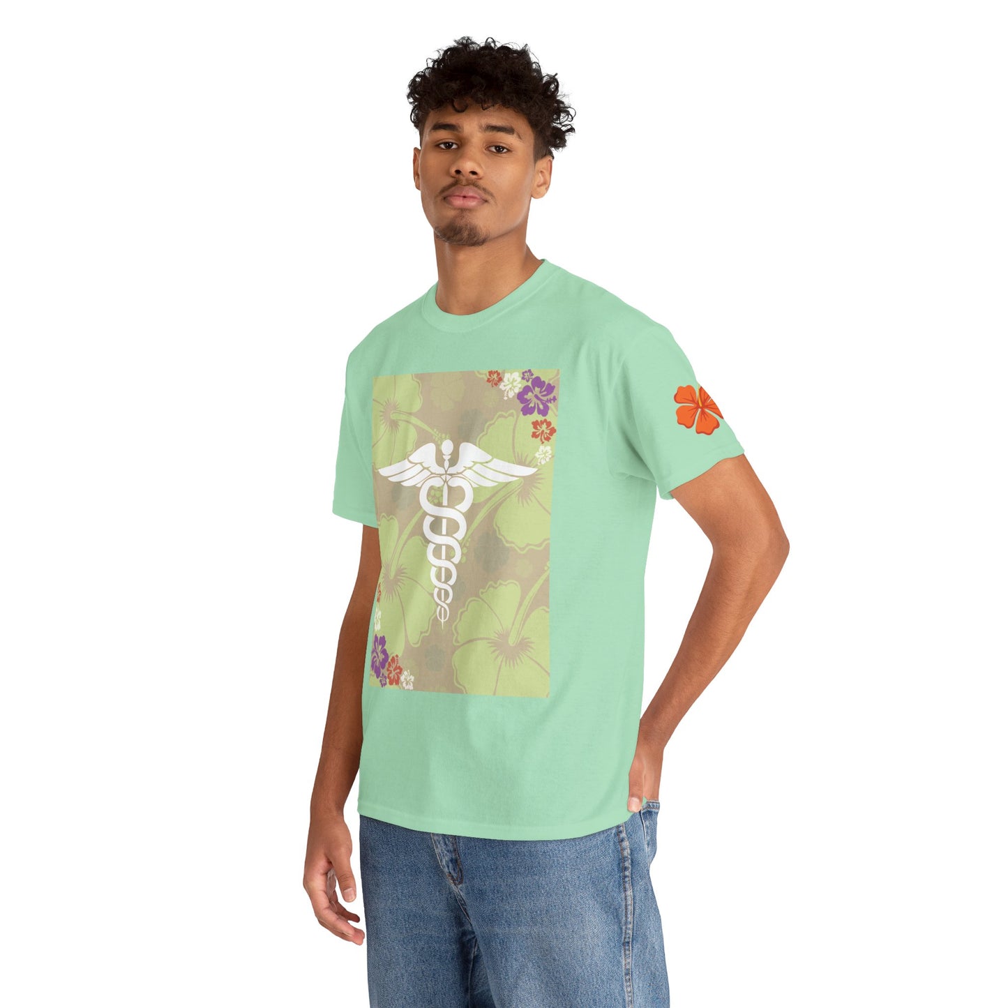 Hawaiian healthcare worker t shirt summer gift for healthcare heroes Unisex Heavy Cotton Tee