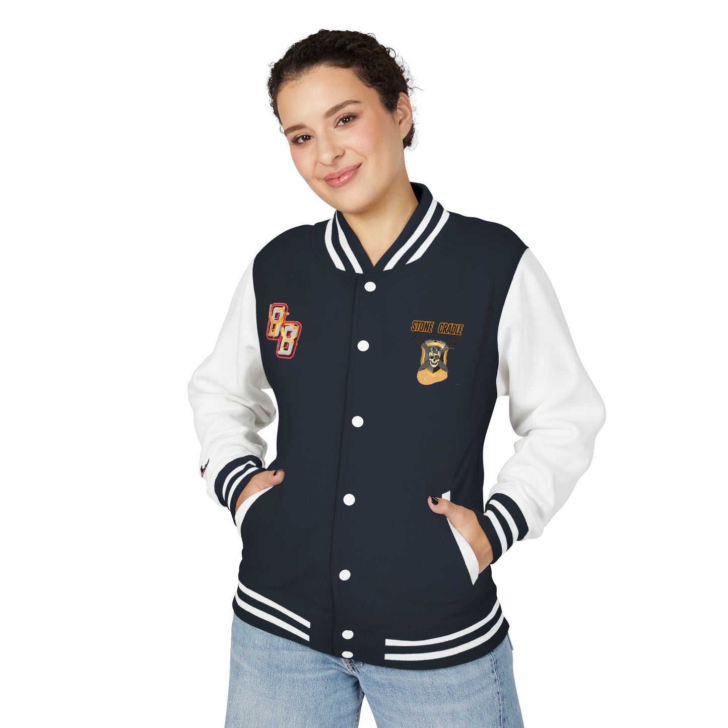 Unisex Heavyweight Letterman Jacket (Stone Cradle)