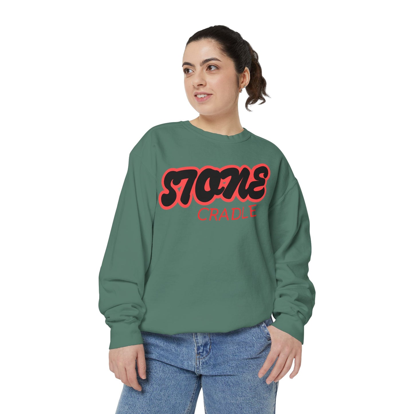 Unisex Garment-Dyed stone cradle sweat shirt