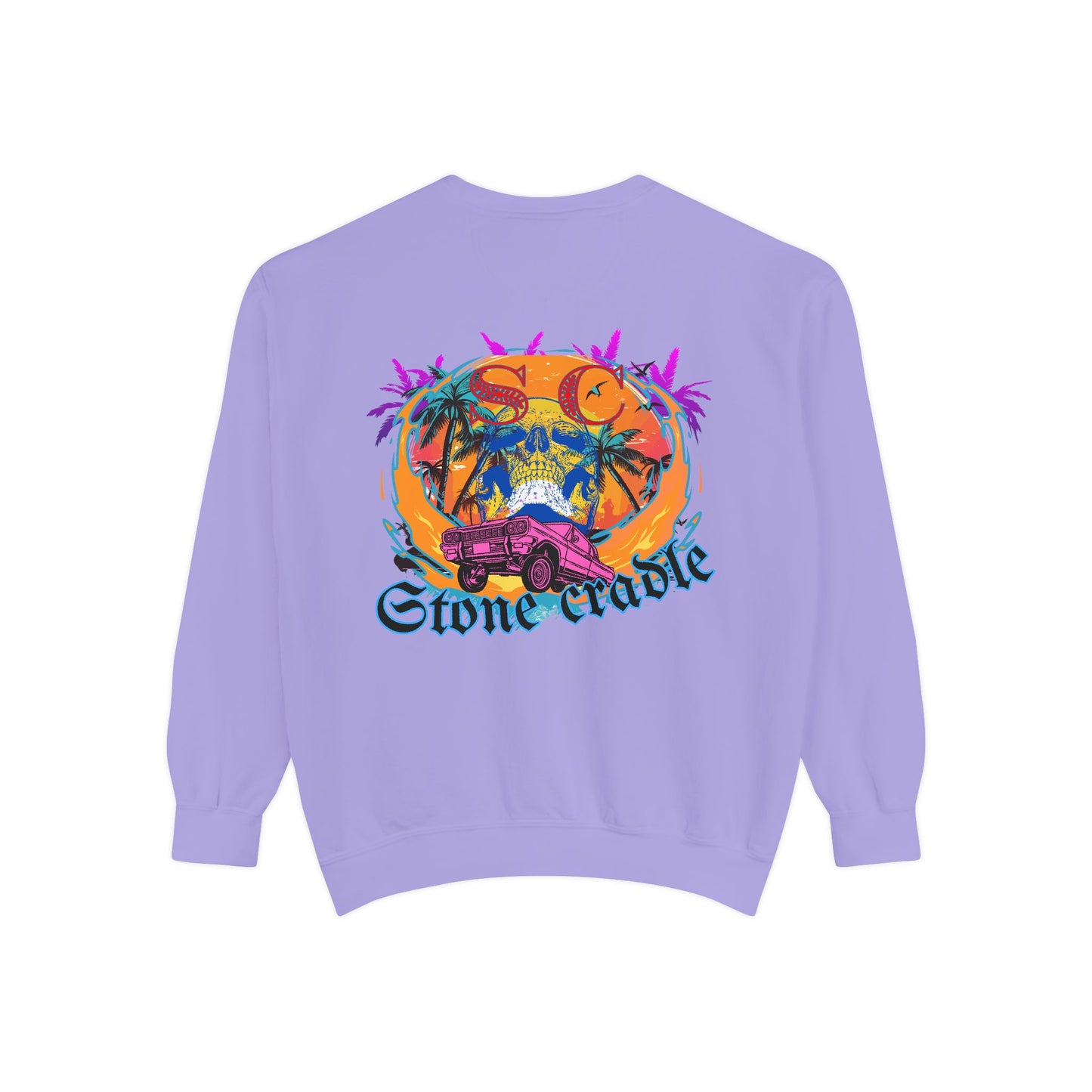 Unisex Garment-Dyed stone cradle sweat shirt